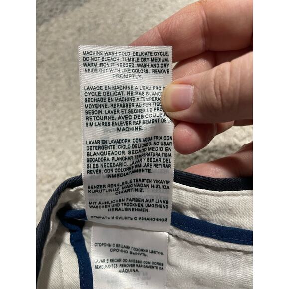 Dockers Chinos Straight Fit Pants Mens Size 34 x 32 Navy Blue Trousers Slacks - Picture 13 of 13